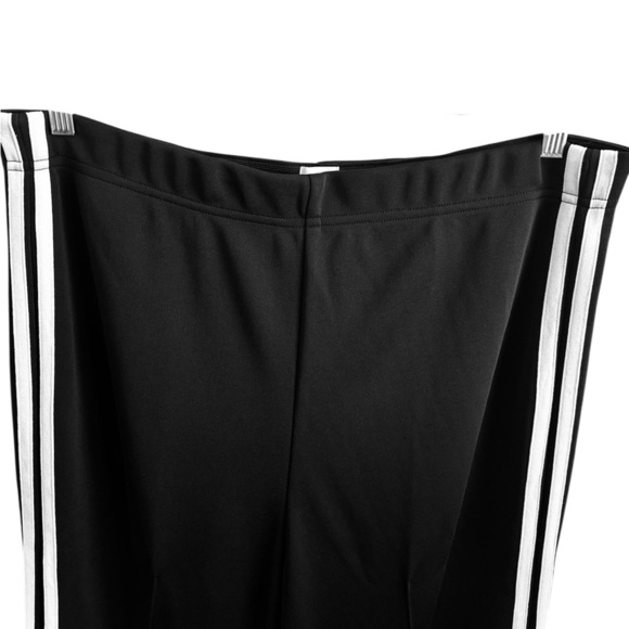 Maeve Track Pants Size XL Tall Black White Stripe Cropped Stretch Waist New - Picture 5 of 15